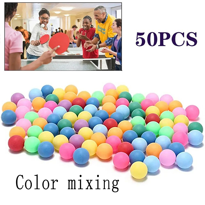 50Pcs Multicolor Plastic Ping  - Table Tennis Olympics review and price